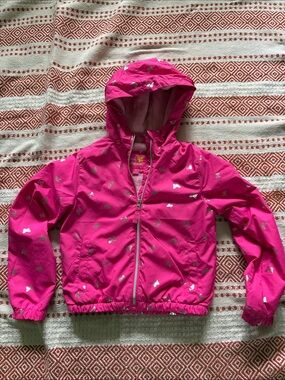 Pink Platinum Hot Pink Hooded Jacket with Silver Butterfly Detail